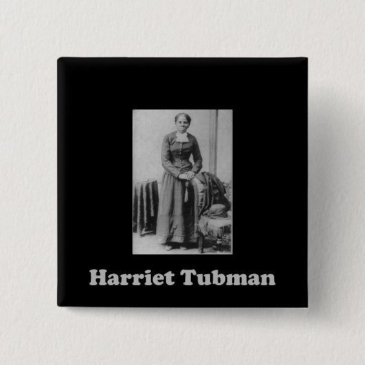 Een Afbeelding van Harriet Tubman Vierkante Button 5,1 Cm (Voorkant)