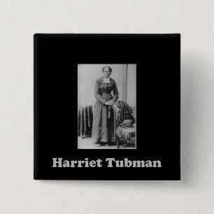 Een Afbeelding van Harriet Tubman Vierkante Button 5,1 Cm