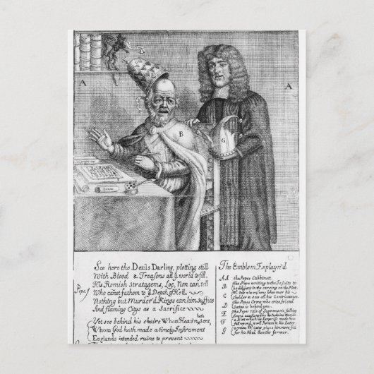 Een afbeelding van Titus Oates Briefkaart (Voorkant)