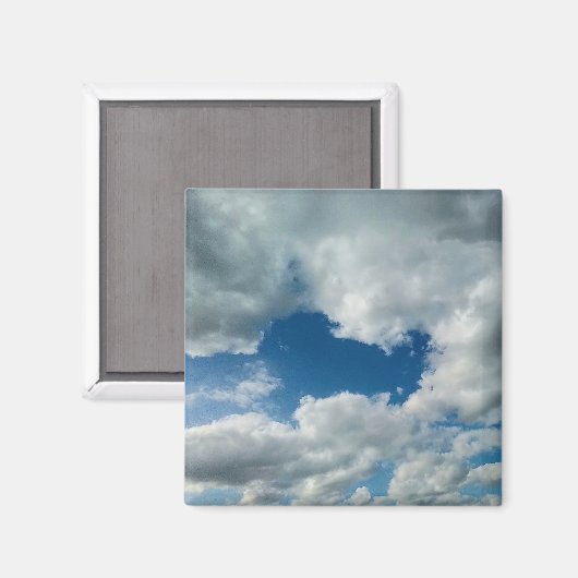 Een afdekking van wolken magneet (Voorkant / Achterkant)