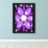 Een afdruk van een tekencanvas canvas afdruk (Insitu (Houten vloer))