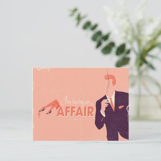 Een affaire hebben briefkaart (Staand voorkant)