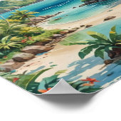 Een afgelegen kustduik poster (Hoek)