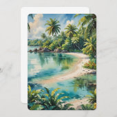 Een afgelegen snorkelplek aankondiging (Voorkant / Achterkant)