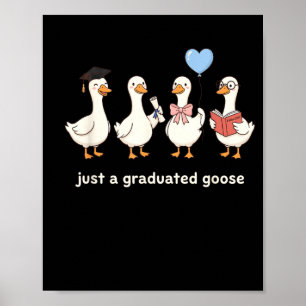 Een Afgestudeerde Gans Grappige Gans Afstudeer Cl Poster