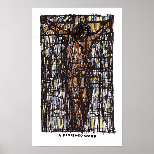Een afgewerkt werk muur kunst poster (Voorkant)