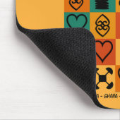 Eén Afrika – Adinkra – Ghana - Muismat (Hoek)
