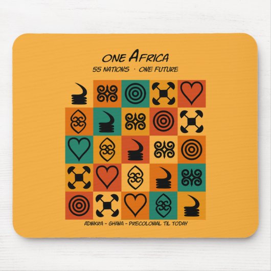 Eén Afrika – Adinkra – Ghana - Muismat (Voorkant)