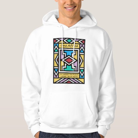 Eén Afrika – Ndebele – Zuid-Afrika & Zimbabwe - Hoodie (Voorkant)