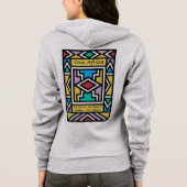 Eén Afrika – Ndebele – Zuid-Afrika & Zimbabwe - Hoodie (Achterkant)
