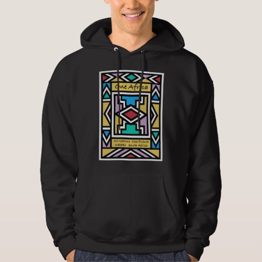 Eén Afrika – Ndebele – Zuid-Afrika & Zimbabwe - Hoodie (Voorkant)