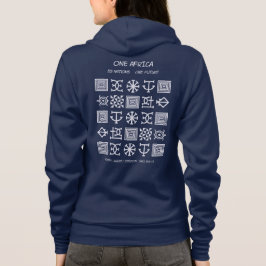 Eén Afrika – Nsibidi – Nigeria & Kameroen - Hoodie