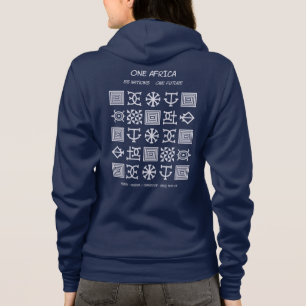Eén Afrika – Nsibidi – Nigeria & Kameroen - Hoodie