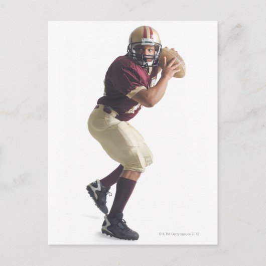 een afrikaans - amerikaans man in rood en wit briefkaart (Voorkant)