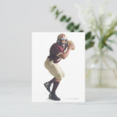 een afrikaans - amerikaans man in rood en wit briefkaart (Staand voorkant)