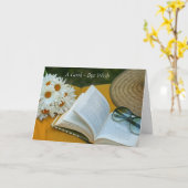 Een afscheidswens Gevouwen Wenskaart Kaart (Gele Bloem)