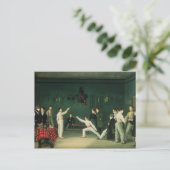 Een afschermingsscène, 1827 briefkaart (Staand voorkant)