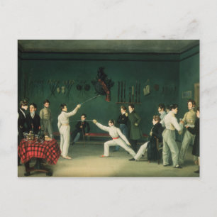 Een afschermingsscène, 1827 briefkaart