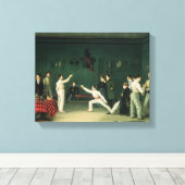 Een afschermingsscène, 1827 canvas afdruk (Insitu (Houten vloer))