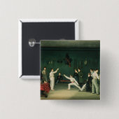 Een afschermingsscène, 1827 vierkante button 5,1 cm (Voorkant /achterkant)