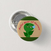 Een afschuwelijk jaar van verschrikkingen ronde button 3,2 cm (Voorkant /achterkant)