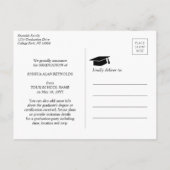 Een Afstuderen met touwstang en reservelassen Aankondigingskaart (Achterkant)