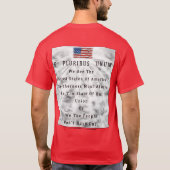 Een afzonderlijk nation (FRONT & BACK-ontwerp) T-shirt (Achterkant)
