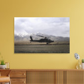 Een AH-64A Apache die opstart Canvas Afdruk (Insitu (Woonkamer))