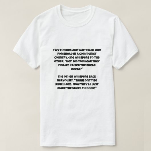 Een AI-grap over communisme T-shirt (Design voorkant)