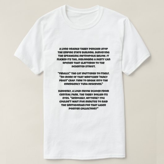 Een AI grap over katten hebben gedood van alle men T-shirt (Design voorkant)