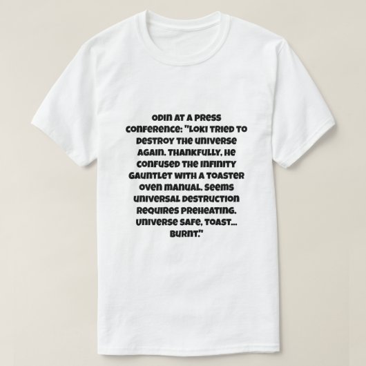 Een AI-grap over Loki probeert universum te vernie T-shirt (Design voorkant)