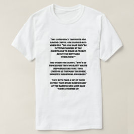 Een AI-grap over twee complottheoretici T-shirt