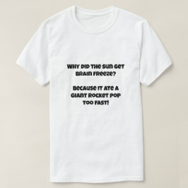 Een AI grap over zon eten ijs T-shirt