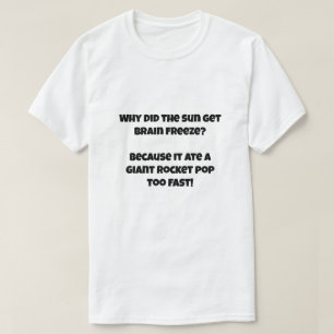 Een AI grap over zon eten ijs T-shirt