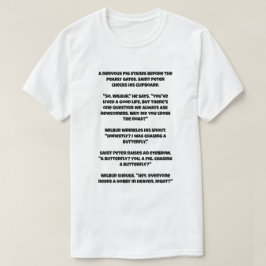 Een ai grapje over een varken en Sint Peter T-shirt
