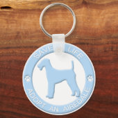 Een Airedale Sleutelhanger aannemen (Voorkant)