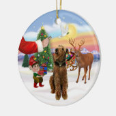 Een Airedale Terrier Keramisch Ornament (Links)