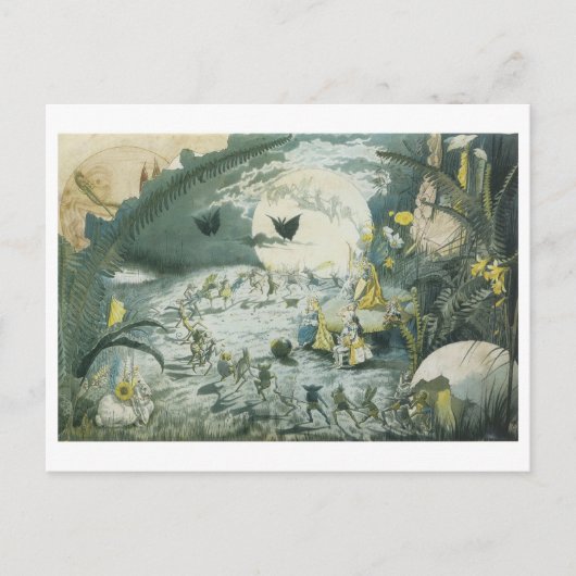 Een airy Dance Full Moon Briefkaart (Voorkant)