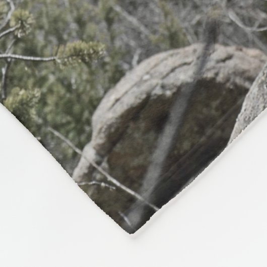 Een Alaskan Malamute met de naam Uzi Fleece Deken (Hoek)