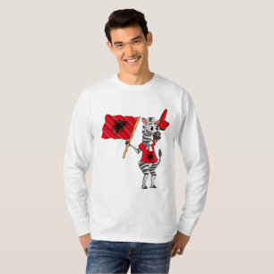 Een Albanees Zebra T-shirt