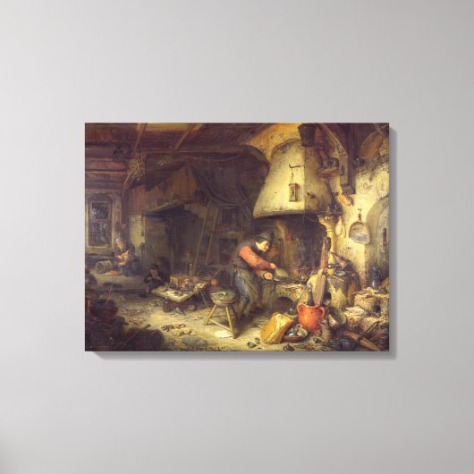 Een alchemicus, 1611 canvas afdruk (Voorkant)