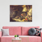 Een alchemicus, 1611 canvas afdruk (Insitu (Woonkamer))