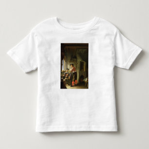 Een alchemist en zijn assistent in hun workshop kinder shirts