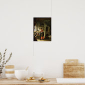 Een alchemist en zijn assistent in hun workshop poster (Keuken)