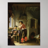 Een alchemist en zijn assistent in hun workshop poster (Voorkant)