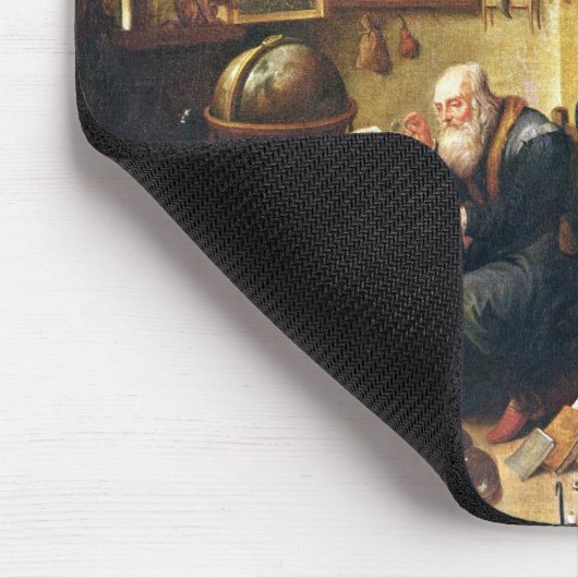 Een alchemist in zijn workshop muismat (Hoek)