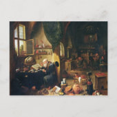 Een alchimist in zijn Workshop Briefkaart (Voorkant)