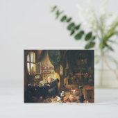 Een alchimist in zijn Workshop Briefkaart (Staand voorkant)