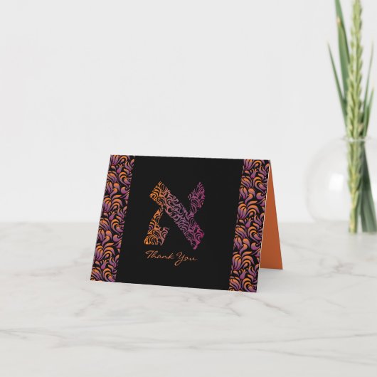 Een Aleph Bar Bat Mitzvah Dank je kaart (Voorkant)