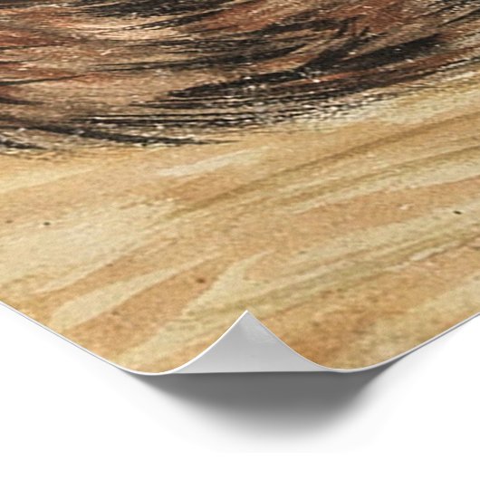 Een Alert Tabby van Louis William Wain Poster (Hoek)